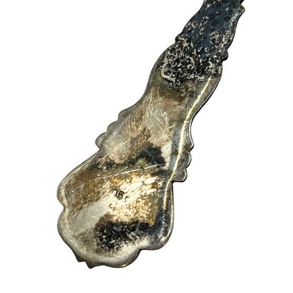 Vintage Hamburg Souvenir Spoon With Enamel Crest & Ornate Handle B161 - Picture 5 of 5